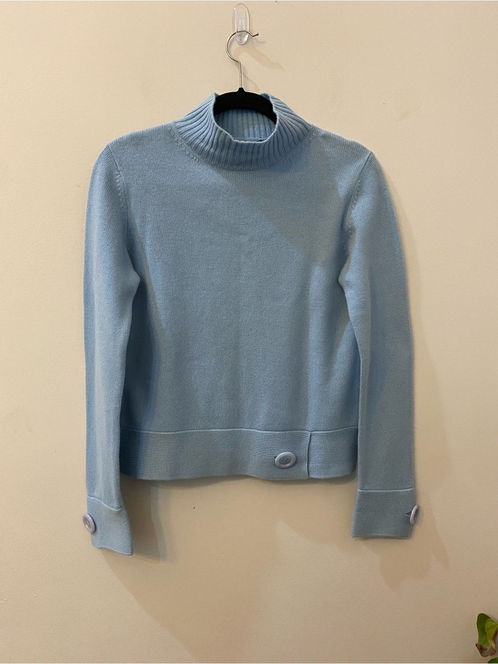 Just Cashmere by Forte 100% Cashmere Blue Sweater Women’s Size M